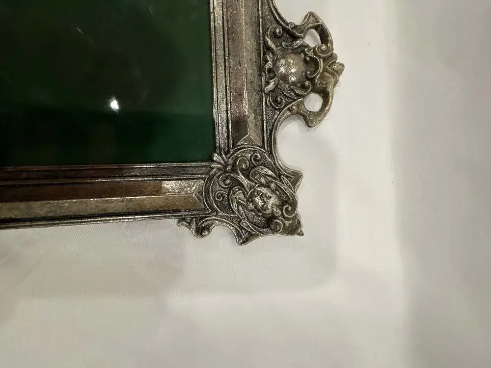 Vintage 5x7 Ornate Baroque Style Metal Picture Frame  Unbranded